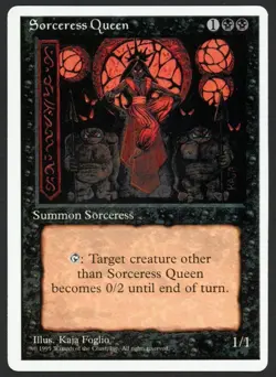 ***Sorceress Queen*** MTG Alternate 4th Edition Magic Kid Icarus - Image 1