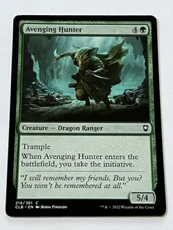 Avenging Hunter 215 MTG D&D Battle for Baldur’s Gate 2022 Mint - 9.0 + Non Foil - Image 4
