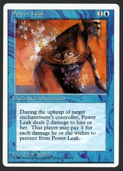 ***Power Leak*** MTG Alternate 4th Edition Magic Kid Icarus - Image 1