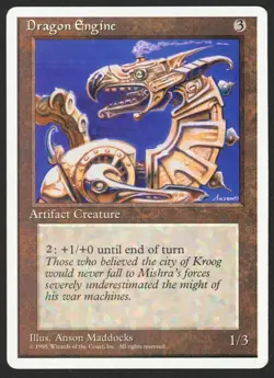 ***Dragon Engine*** MTG Alternate 4th Edition Magic Kid Icarus - Image 1