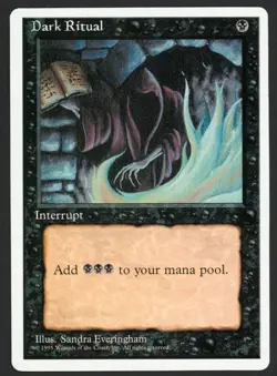 ***Dark Ritual*** MTG Alternate 4th Edition Magic Kid Icarus - Image 1