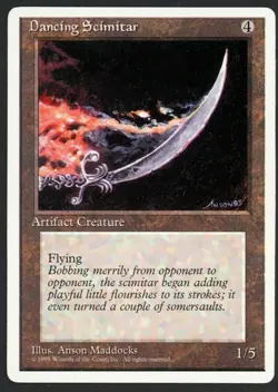 ***Dancing Scimitar*** MTG Alternate 4th Edition Magic Kid Icarus - Image 1