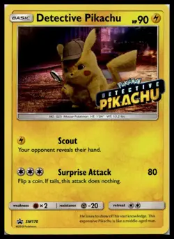 Detective Pikachu SM170 SM Promos Stamped Pokemon Card | NM - Image 1
