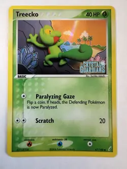 Pokemon TCG Treecko EX Crystal Guardians Reverse Holo Common 67/100 2006 40 HP - Image 1