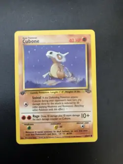 Pokemon Card Cubone 50/64 Jungle 1st Edition - Image 1