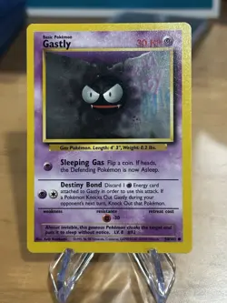 Pokemon Gastly Card 50/102 Base Set - Image 1