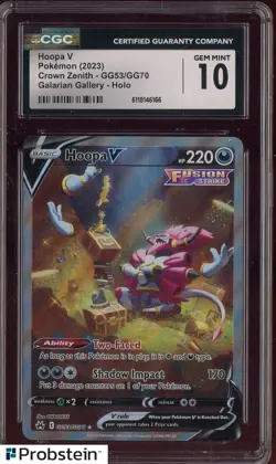 2023 Pokemon Crown Zenith #GG53 Hoopa V Galarian Gallery CGC 10 GEM MINT - Image 1