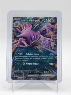 TEAM ROCKET'S NIDOKING EX 2025 POKEMON DESTINED RIVALS DOUBLE RARE 119 Q5542 - Image 1