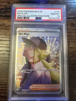 Pokemon TCG Black Bolt N's Plan 170/86 PSA 10 - Image 1