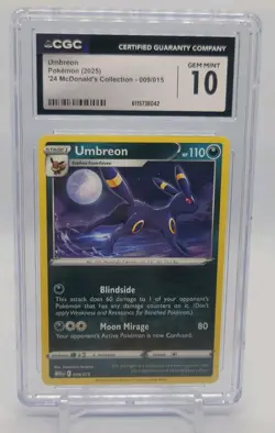 Umbreon Pokemon 2025 McDonald's Collection - 009/015 CGC 10 - Image 1