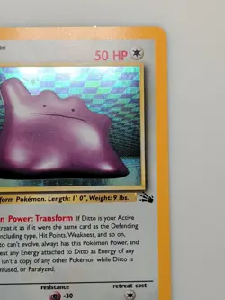 Ditto Holo - Pokemon Fossil 3/62 Unlimited - Image 5