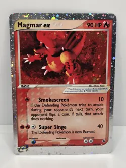 Magmar ex #100/109 Ultra Rare Pokemon TCG EX Ruby And Sapphire & English 2003 LP - Image 1