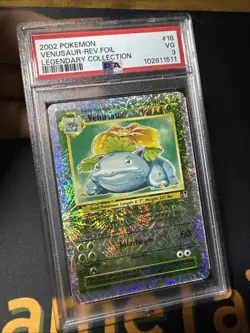 2002 Pokemon TCG Legendary Collection Venusaur 18/110 Reverse Holo PSA 3 VG - Image 3
