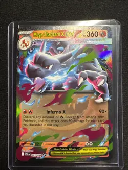 Pokemon TCG Mega Charizard X EX 013/094 Phantasmal Flames Holo Double Rare 360HP - Image 1