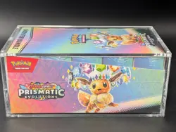 Pokemon SV8.5 Prismatic Evolutions Sealed Booster Bundle Display W/Acrylic Case - Image 4