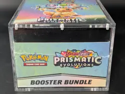 Pokemon SV8.5 Prismatic Evolutions Sealed Booster Bundle Display W/Acrylic Case - Image 5