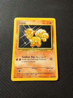 Vulpix 68/102 - Pokemon Base Set Unlimited (3) LP - Image 1