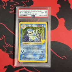 8281 Blastoise 2021 Pokemon Sword & Shield Celebrations Classic #2 PSA 10 - Image 1