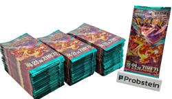 Lot of (105) Pokemon Korean SV3 Ruler of the Black Flame Booster Packs Sealed - Image 1