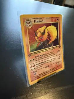 Flareon 3/64 Rare Jungle Holo 1st Edition Pokemon - Image 3