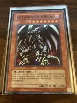 Yugioh Red-Eyes Black Metal Dragon Super LP - Image 1