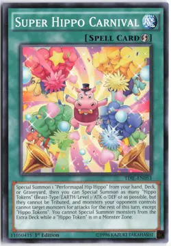 Yugioh - Super Hippo Carnival TDIL-EN053 1st Edition - The Dark Illusion - Image 1