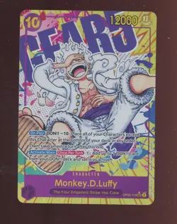 One Piece English OP05-119 Alternate Art Secret Rare Monkey D. Luffy - Image 1