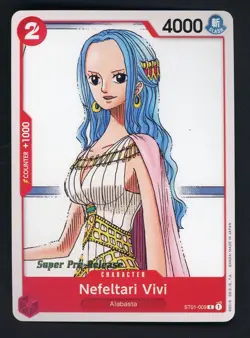 2022 One Piece ST01 EN Super Pre-Release #009 Nefeltari Vivi - Image 1