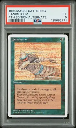 MTG - Sandstorm - ALTERNATE 4th Edition Magic - Graded PSA 5 - Image 1