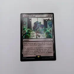 Nuclear Fallout MTG Rare Magic: The Gathering Fallout Commander Sorcery Black - Image 1