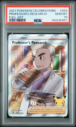 PSA 10 PROFESSOR'S RESEARCH 024 CELEBRATIONS POKEMON - Image 1