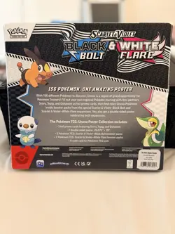 Pokemon TCG Scarlet & Violet Black Bolt White Flair Unova Poster Collection Box - Image 2
