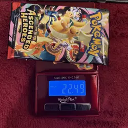 VERY HEAVY! 22.49G Pokemon TCG Ascended Heroes Booster Pack (SEALED) GOD PACKU - Image 1