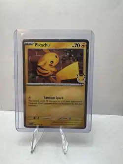 Pikachu 051/162 SWIRL 🌀 Cosmos Holo - Pokemon Day 2026 Stamped Promo TCG - Image 2