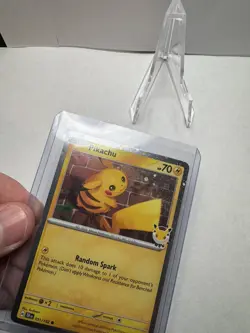 Pikachu 051/162 SWIRL 🌀 Cosmos Holo - Pokemon Day 2026 Stamped Promo TCG - Image 4