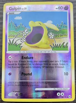 Gulpin 40/99 Pokemon TCG Platinum Arceus Reverse Holo Light Play LP - Image 1