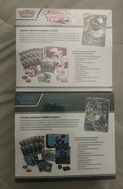 Pokemon Center Exclusive Black Bolt and White Flare ETB Pokemon TCG Both - Image 2