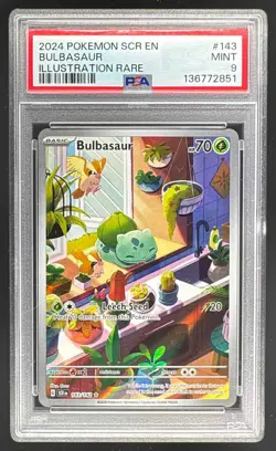 136772851 Bulbasaur 2024 Pokemon Stellar Crown #143/142 PSA 9 - Image 1