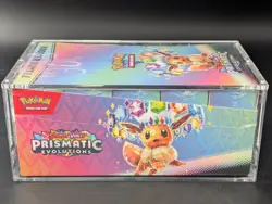 Pokemon SV8.5 Prismatic Evolutions Sealed Booster Bundle Display W/Acrylic Case - Image 4