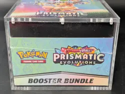 Pokemon SV8.5 Prismatic Evolutions Sealed Booster Bundle Display W/Acrylic Case - Image 5