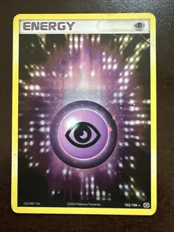 Psychic Energy 105/106 Holo GJZ-KR9-7LA Pokemon TCG EX Emerald DMG - Image 1