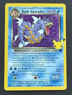 Pokemon TCG - Dark Gyarados 8/82 Celebrations Classic Collection Holo | NM - Image 1