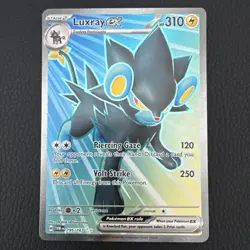 Luxray ex 195/167 Twilight Masquerade Ultra Rare Full Art Holo Pokemon TCG NM - Image 1