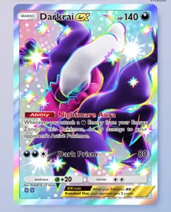 Shiny Darkrai EX, Pokemon TCG Pocket, English, Deluxe EX - Image 1