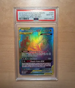 Pokemon TCG - Naganadel & Guzzlord GX Secret 260/236 - Cosmic Eclipse - PSA 10 - Image 1