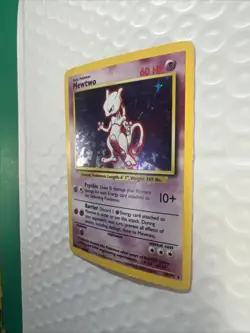 Pokemon Mewtwo 10/102 Holo Base Set Unlimited Holo 1999 TCG - Image 3