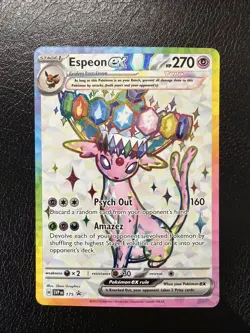 Pokemon Prismatic Evolutions Espeon ex 175 Figure Collection Promo NM - Image 1