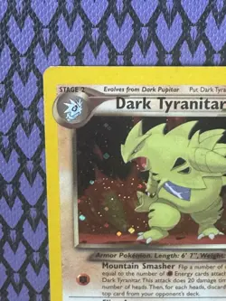 Pokemon TCG Dark Tyranitar 11/105 Neo Destiny Holo Rare Unlimited English 2000 - Image 3