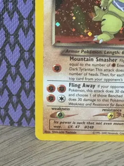 Pokemon TCG Dark Tyranitar 11/105 Neo Destiny Holo Rare Unlimited English 2000 - Image 5