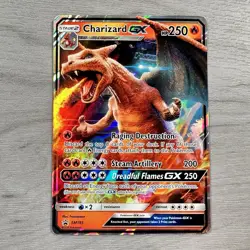 Pokemon Charizard GX SM195 Sun & Moon Black Star Promo Holo (NM) - Image 1